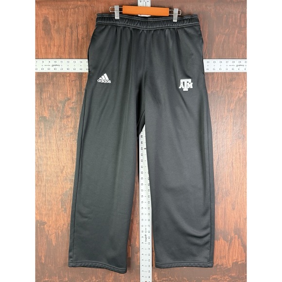 Adidas Texas A&M Tech Fleece Track Pants CimaWarm Black Mens Medium NCAA ATM GUC - Picture 1 of 11
